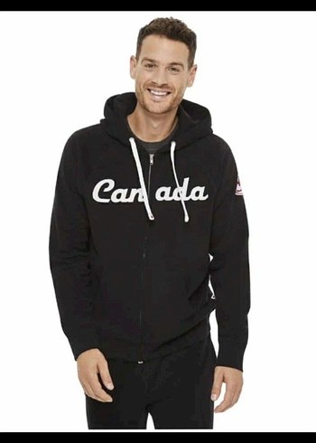 Fermuarlı Siyah Erkek Sweatshirt