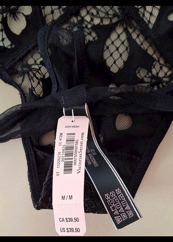 m Beden siyah Renk Victoria's Secret Nakışlı Tanga