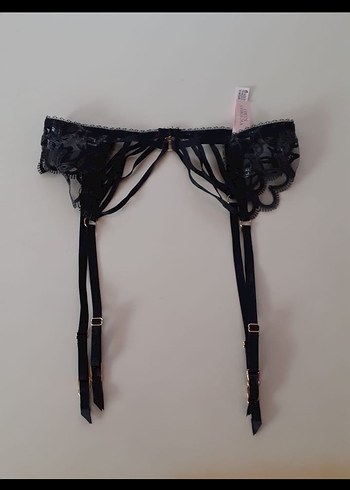 s Beden Siyah Nakışlı Victoria's Secret Jartiyer