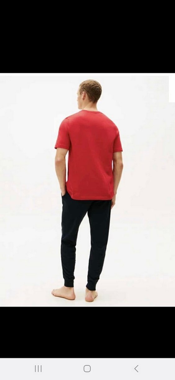 Tommy Hilfiger Kırmızı Pijama Takımı - Görsel 5