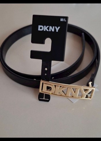 DKNY Siyah Kemer Altın Tokalı