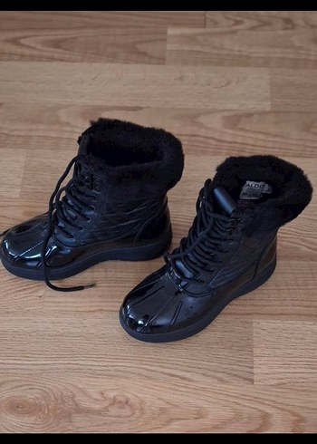 Siyah Kürklü Kadın Botu Kar Botu - Görsel 6