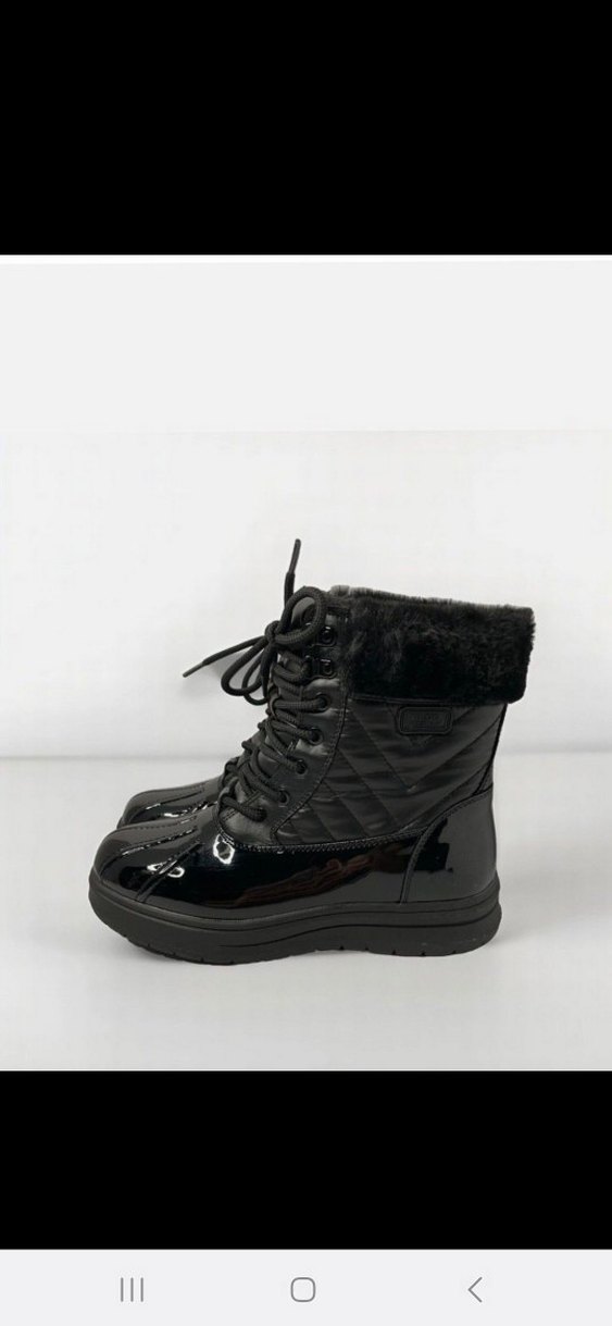 Siyah Kürklü Kadın Botu Kar Botu - Görsel 3