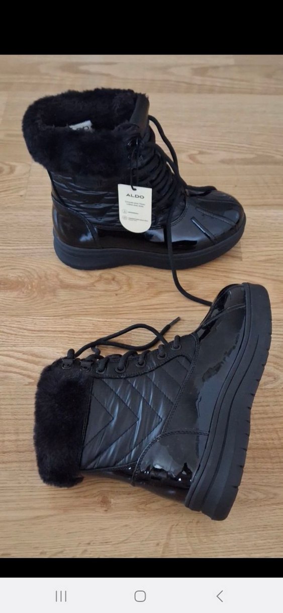 Siyah Kürklü Kadın Botu Kar Botu - Görsel 2