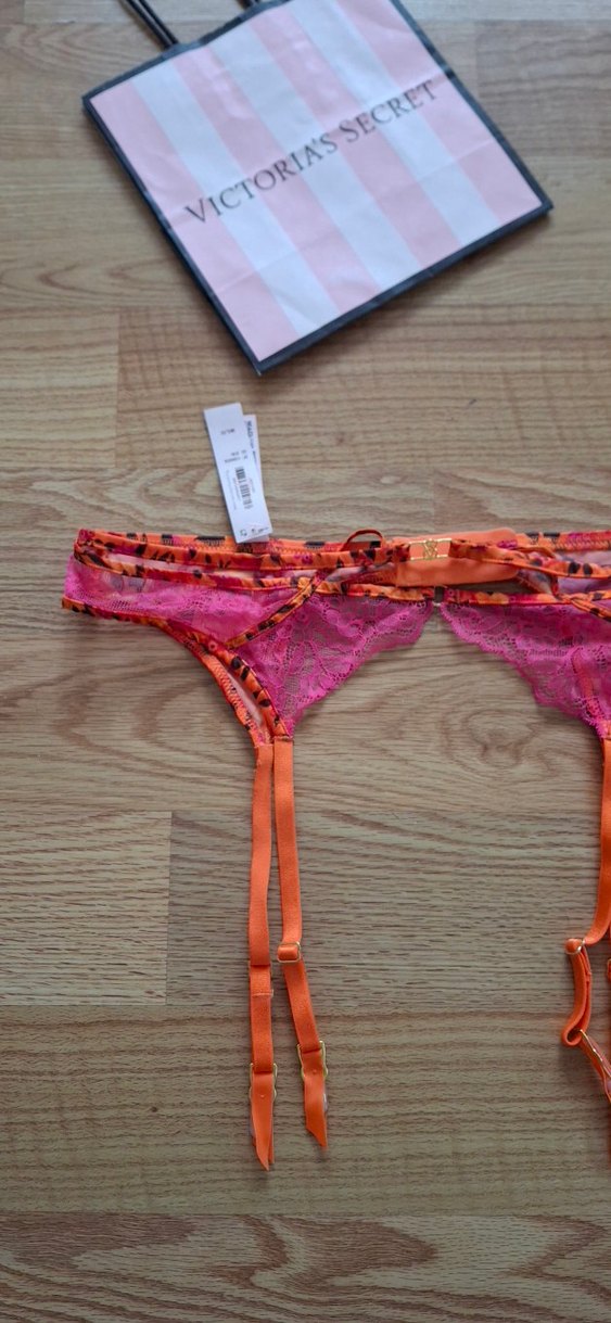 Victoria's secret tropikal desenli Jartiyer - Görsel 5