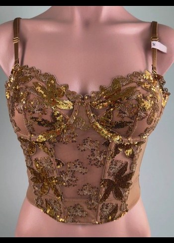 Victoria s Secret Altin Nakisli Tul Bustiyer Victoria S Secret
