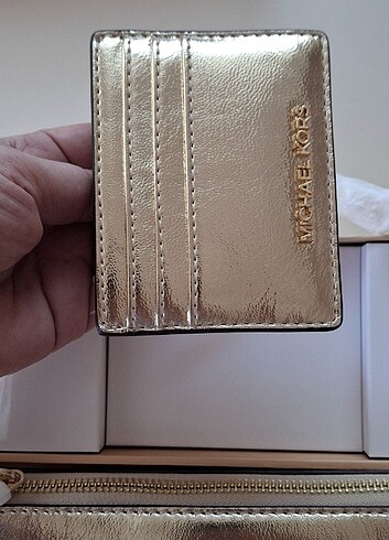Beden altın Renk Michael Kors Çanta Takım