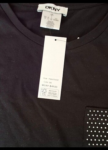 l Beden siyah Renk DKNY Tshirt