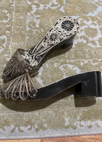 Bej Dantelli Stiletto Topuklu Kadın Abiye Ayakkabı - Görsel 3