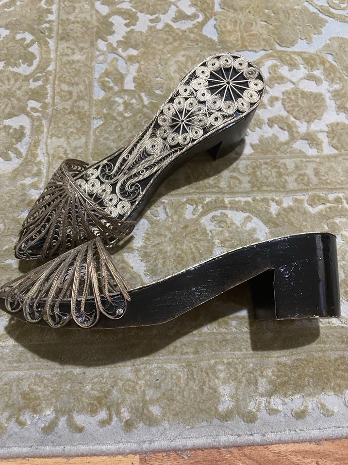 Bej Dantelli Stiletto Topuklu Kadın Abiye Ayakkabı - Görsel 3