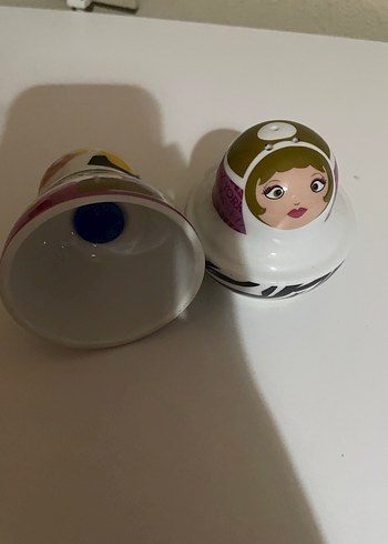 Renkli Modern Matruşka tuzluk - Görsel 3