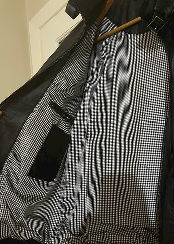 Siyah Deri Biker Ceket - Görsel 4