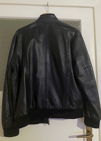 Siyah Deri Biker Ceket - Görsel 2