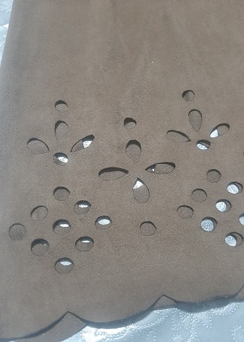 Bej  Süet Bohem Kadın Elbise - Görsel 3