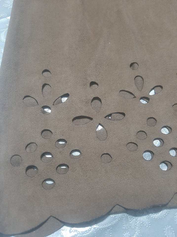 Bej  Süet Bohem Kadın Elbise - Görsel 3