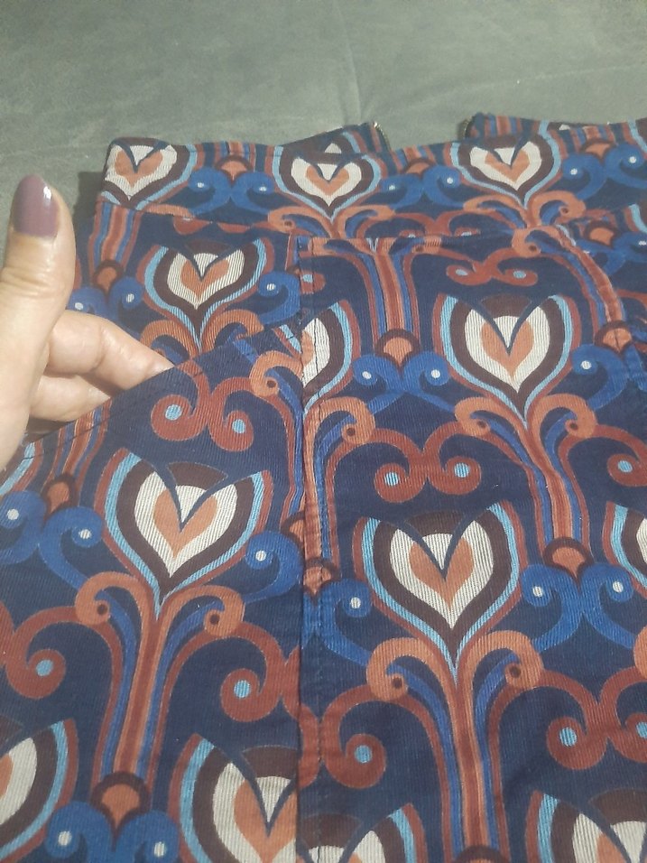 Zara Bohem Desenli Mini Etek - Görsel 3