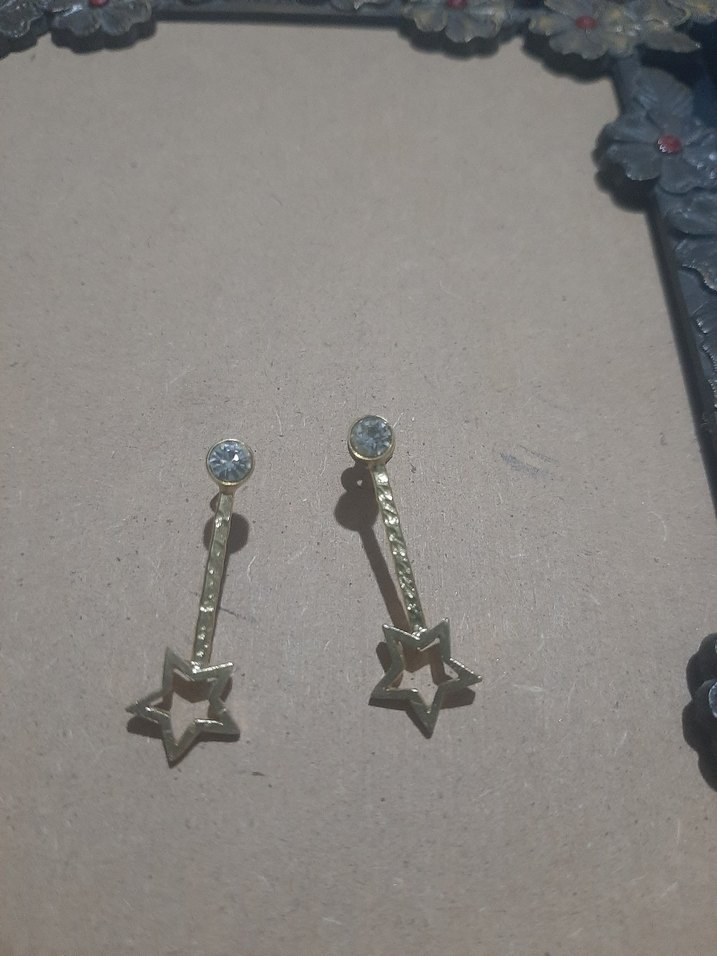 Mor Vintage Yılan Desenli Mini Küpeler - Görsel 4