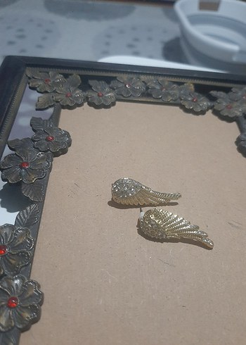 Gold Kanat Küpe - Görsel 2