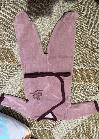 Pembe Baskılı Uzun Kollu Bebek Kıyafet Seti - Görsel 6