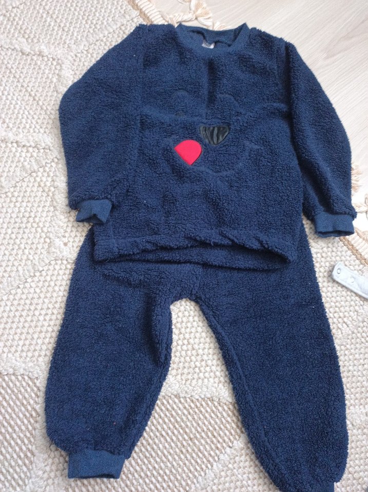 Erkek Bebek Lacivert peluş Takım - Görsel 2