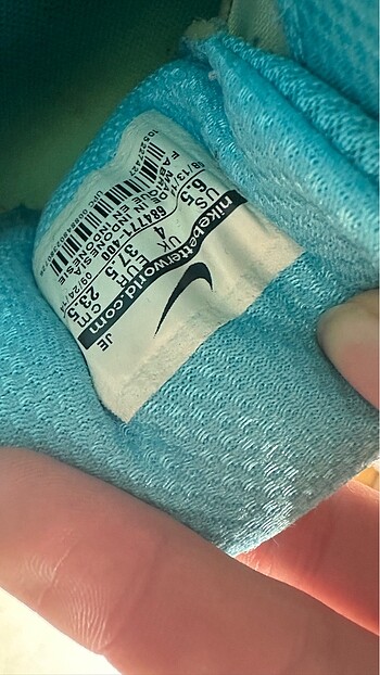 37 Beden mavi Renk Nike spor ayakkabı