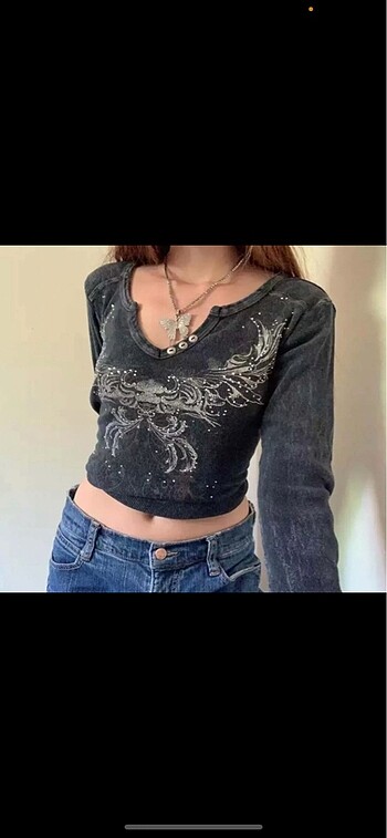 Urban Outfitters grunge crop urban outfitters üst