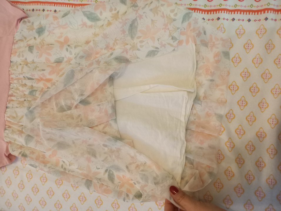 Kız Çocuk Pembe Bohem Kısa Kollu Elbise - Görsel 3