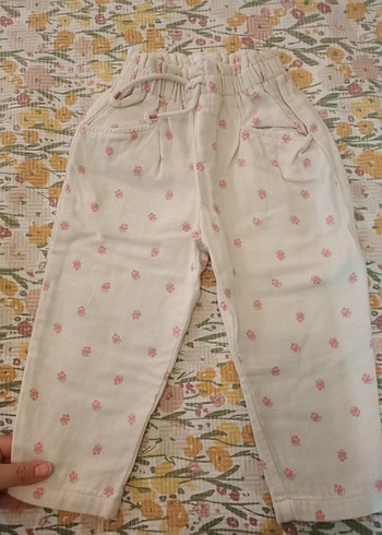 Zara Kız Çocuk Pamuklu Bohem Rahat Pantolon - Görsel 6