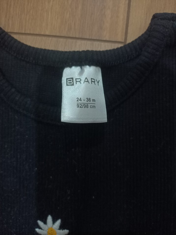 Siyah Kısa Kollu Kız Tişörtü - Görsel 4