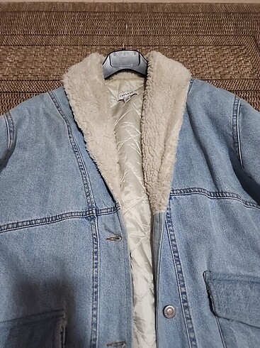 Top shop kürklü ceket - Görsel 3