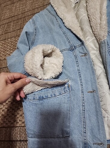 Top shop kürklü ceket - Görsel 8