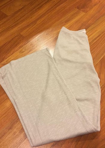 Gri Rahat Kesim Kadın Kumaş Pantolon - Görsel 3