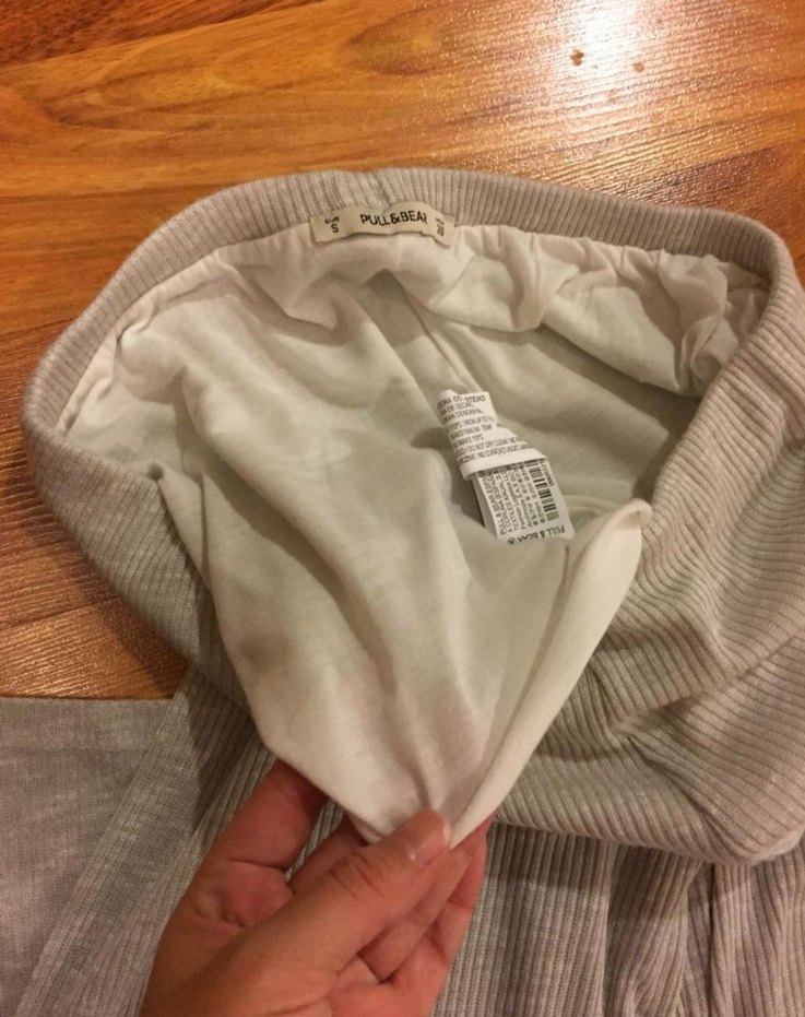 Gri Rahat Kesim Kadın Kumaş Pantolon - Görsel 5