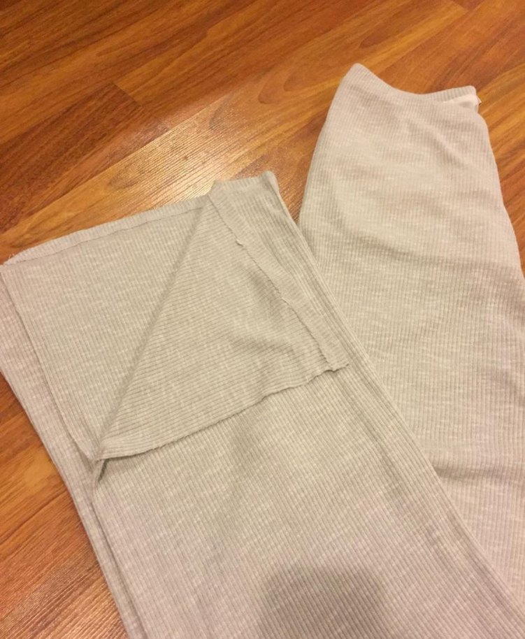 Gri Rahat Kesim Kadın Kumaş Pantolon - Görsel 2