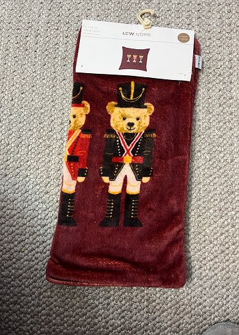 Bordo ayıcıklı Modern Klasik kırlent Kılıfı - Görsel 2