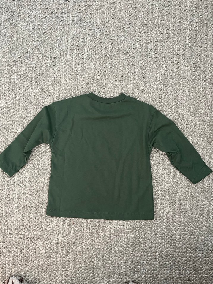 Erkek Çocuk Uzun Kollu Yeşil Sweatshirt - Görsel 3