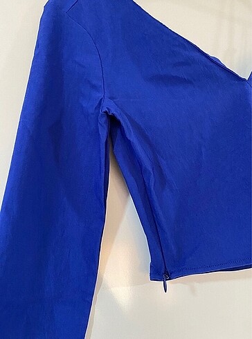 Stradivarius Stradivarius saks mavisi tek kol bluz