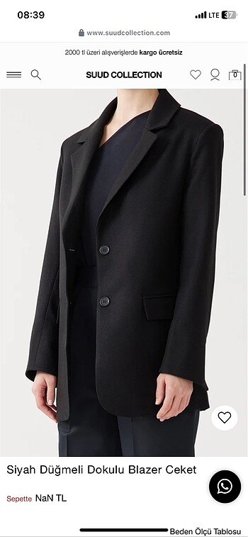 Suud Collection Suud collection blazer ceket