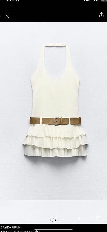 ZARA KEMERLİ ŞORTLU ELBİSE