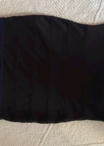 Straplez dar elbise - Görsel 2