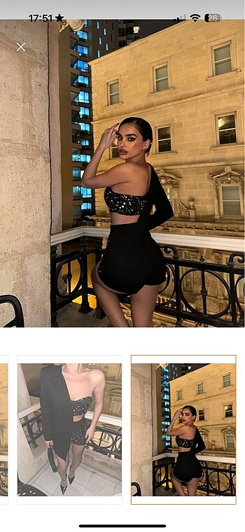 Şortlu Ceket Elbise - Görsel 5