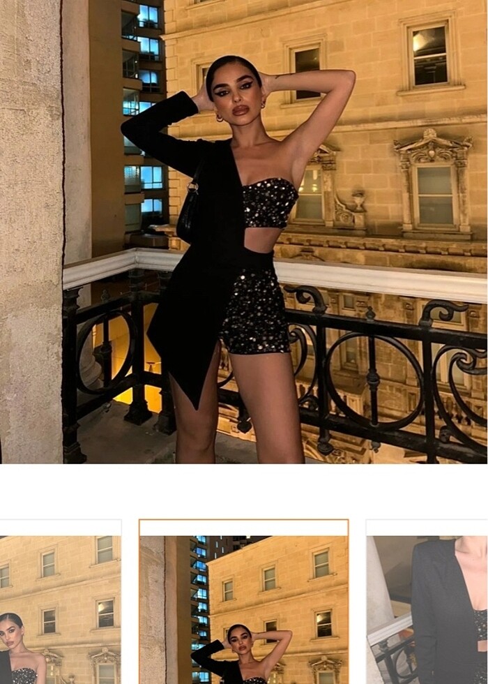 Şortlu Ceket Elbise - Görsel 3