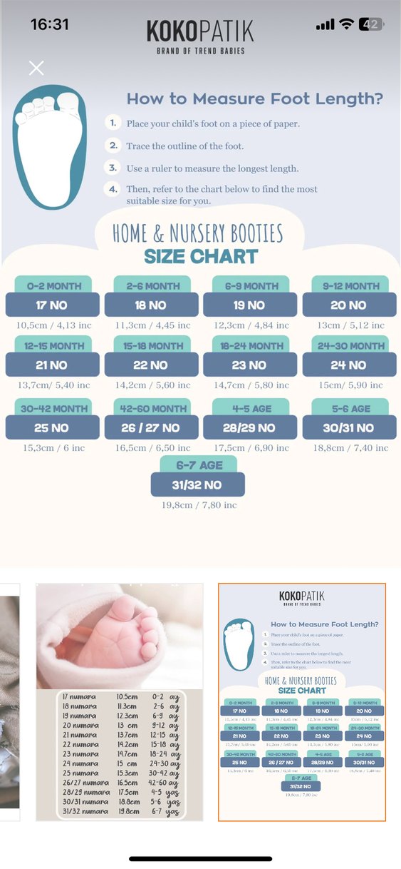 Beyaz Baskılı Bebek Patik - Görsel 5