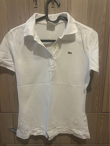 Lacoste polo yaka beyaz tişört