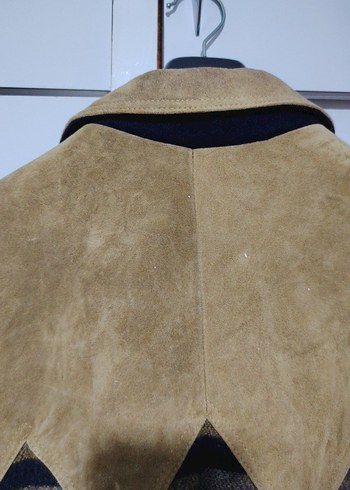 Vintage aztek Desenli süet Ceket - Görsel 6