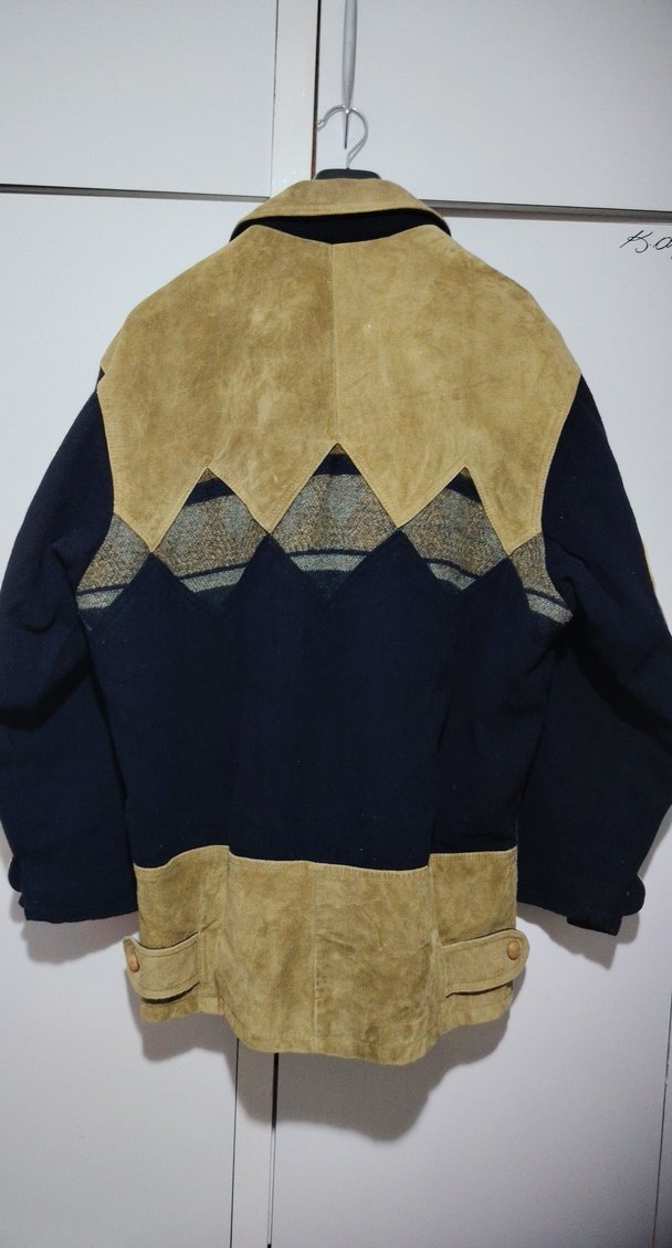 Vintage aztek Desenli süet Ceket - Görsel 2