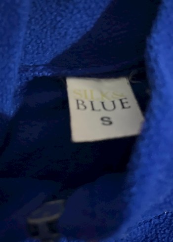 Diğer Mavi Yarım Fermuarlı Kadın Sweatshirt