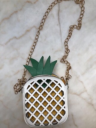 Ananas şeklinde mini çanta