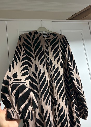 Kahverengi Zebra Desenli uzun tunik - Görsel 4