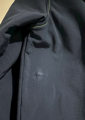 Koyu Lacivert-Yeşil Kapüşonlu Erkek Çocuk Mont - Görsel 6